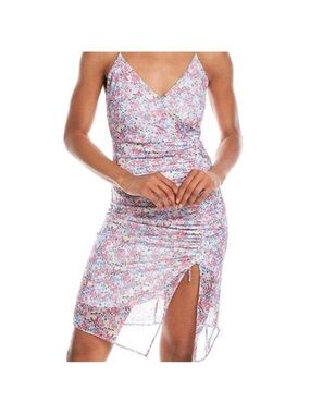 BCBGeneration Satin Slip Dress in Ivory